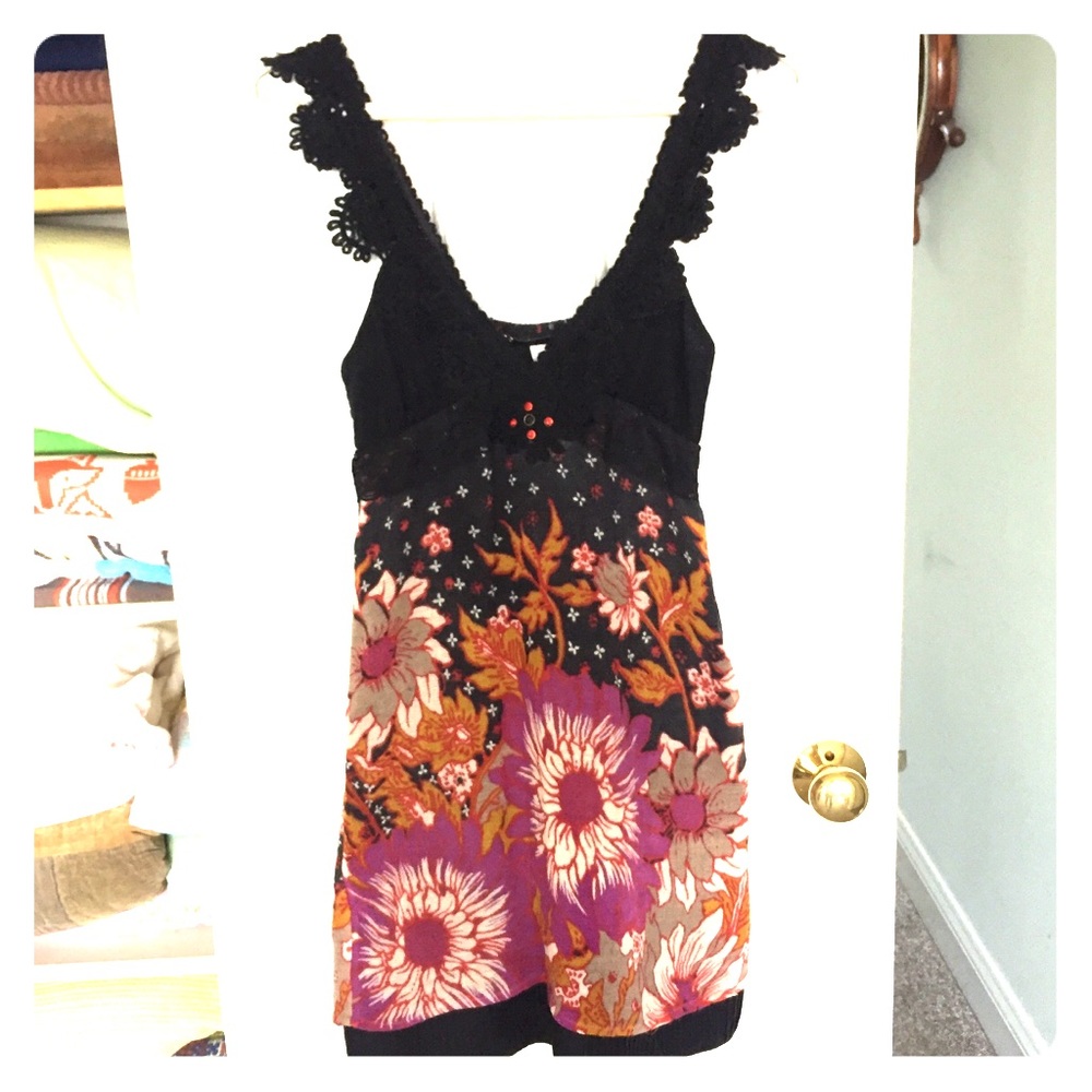 Free People floral dress size 0